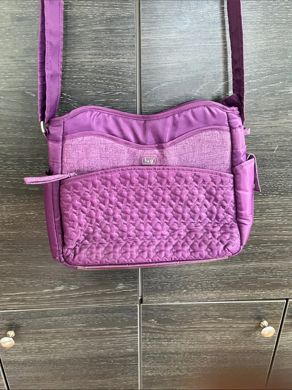 SOLD‼️New Lug Concord Purple Wings Bag - Picture 1 of 13
